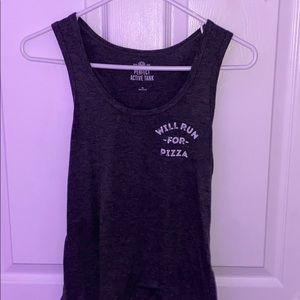 Grey workout tank top